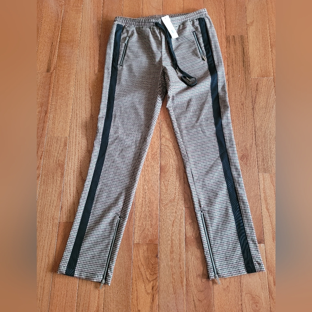 Bebe Sansa zipper contrast pants size 2 NWT womens